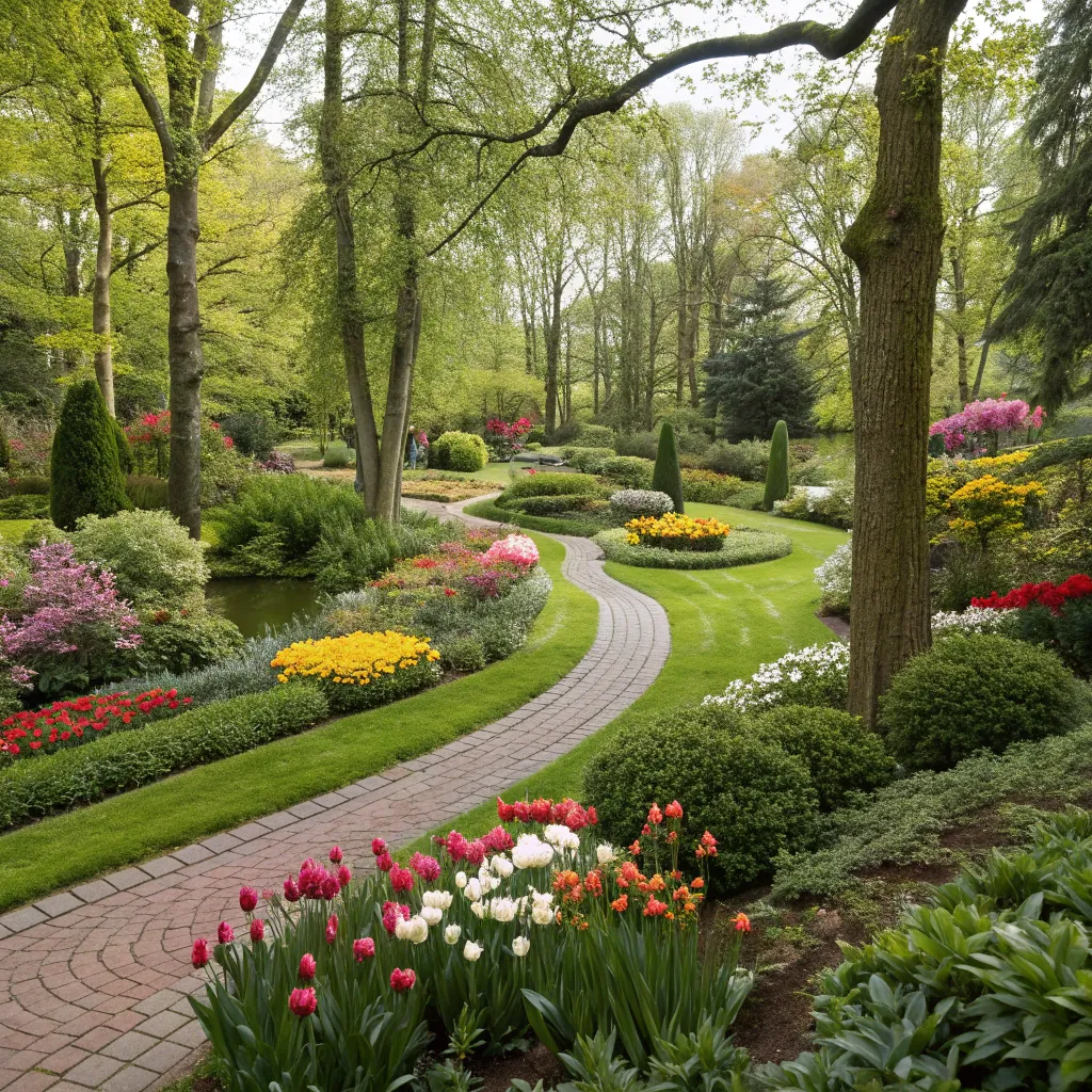 Beautiful garden designed by our expert gardeners