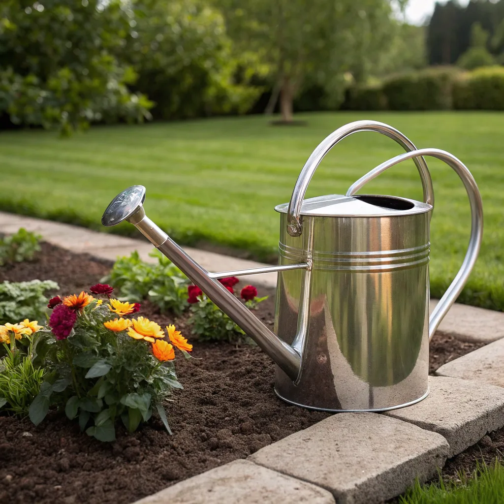 Elegant watering can for gardening